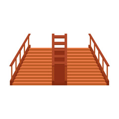 
Flat illustration of stairs on isolated background
