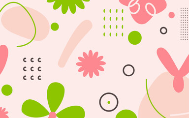 Floral background, Abstract. Good for fashion fabrics, postcards, email header, wallpaper, banner, events, covers, advertising, and more. Valentine's day, women's day, mother's day background.