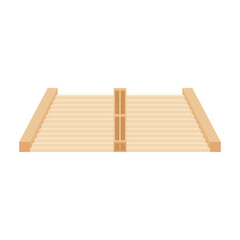 
Flat illustration of stairs on isolated background
