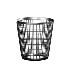 metal trash bin , 3d render