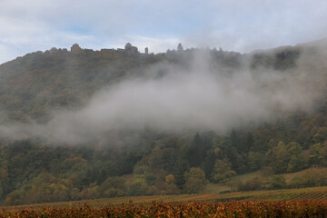 Madenburg Castle in the fog
