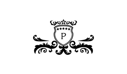 Luxury Stylish Alphabetical Logo P