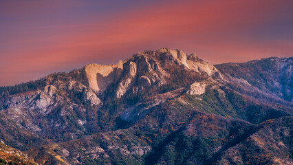 View from Moro Rock in Sequoia National Park, CA, USA
