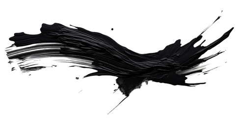 black paint stroke