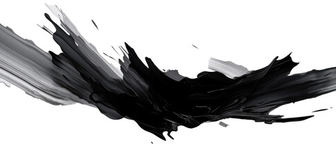 black paint stroke