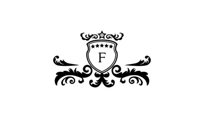 Luxury Stylish Alphabetical Logo F