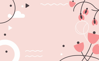 Abstract background poster. Good for fashion fabrics, postcards, email header, wallpaper, banner, events, covers, advertising, and more. Valentine's day, women's day, mother's day background.