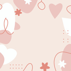 Abstract background poster. Good for fashion fabrics, postcards, email header, wallpaper, banner, events, covers, advertising, and more. Valentine's day, women's day, mother's day background.