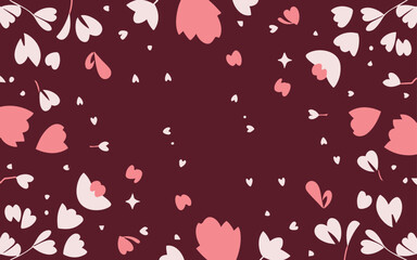 Floral background, Abstract. Good for fashion fabrics, postcards, email header, wallpaper, banner, events, covers, advertising, and more. Valentine's day, women's day, mother's day background.