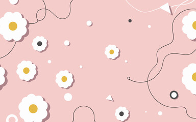 Floral background, Abstract. Good for fashion fabrics, postcards, email header, wallpaper, banner, events, covers, advertising, and more. Valentine's day, women's day, mother's day background.