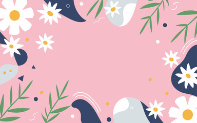Fototapeta na wymiar Floral background, Abstract. Good for fashion fabrics, postcards, email header, wallpaper, banner, events, covers, advertising, and more. Valentine's day, women's day, mother's day background.