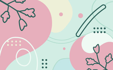 Floral background, Abstract. Good for fashion fabrics, postcards, email header, wallpaper, banner, events, covers, advertising, and more. Valentine's day, women's day, mother's day background.