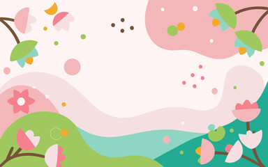 Floral background, Abstract. Good for fashion fabrics, postcards, email header, wallpaper, banner, events, covers, advertising, and more. Valentine's day, women's day, mother's day background.
