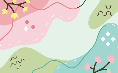 Floral background, Abstract. Good for fashion fabrics, postcards, email header, wallpaper, banner, events, covers, advertising, and more. Valentine's day, women's day, mother's day background.