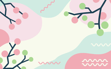 Floral background, Abstract. Good for fashion fabrics, postcards, email header, wallpaper, banner, events, covers, advertising, and more. Valentine's day, women's day, mother's day background.