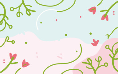 Floral background, Abstract. Good for fashion fabrics, postcards, email header, wallpaper, banner, events, covers, advertising, and more. Valentine's day, women's day, mother's day background. 