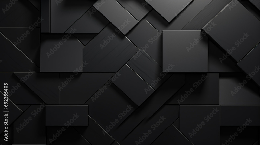 Canvas Prints abstract background of tiles in black colors decorative