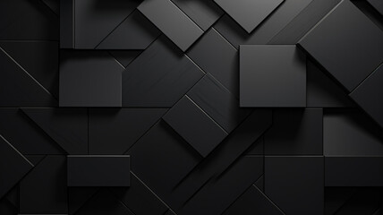 Abstract background of tiles in black colors decorative
