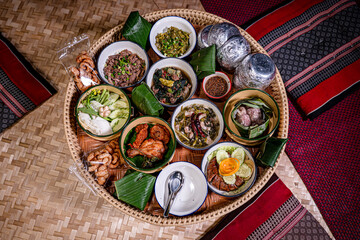 Khantoke, the traditional northern Thai style (Lanna) food with variety of delicious menus such as...