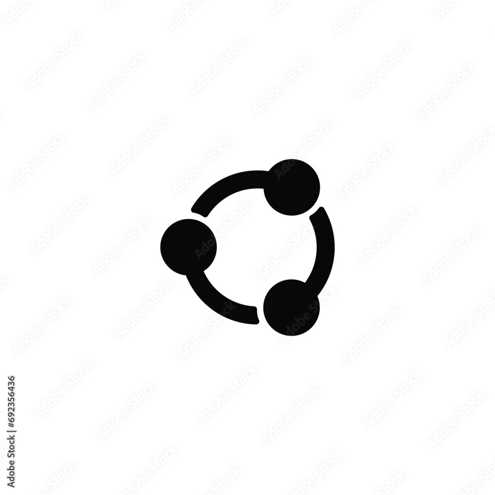 Poster share icon vector, share symbol for web for web site computer and mobile app