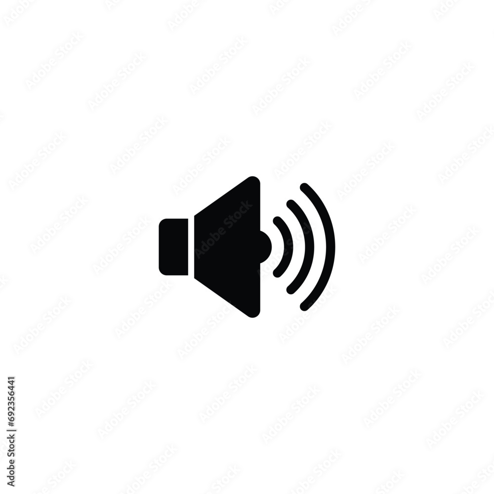 Poster speaker icon vector for web site computer and mobile app