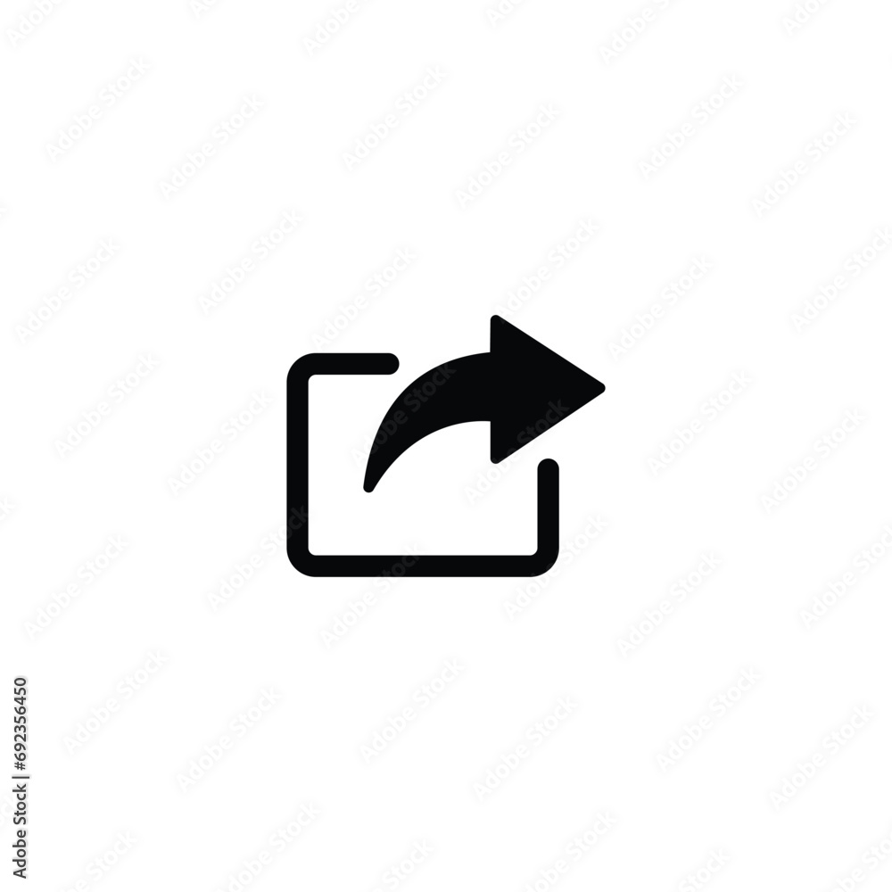 Poster share icon vector, share symbol for web for web site computer and mobile app