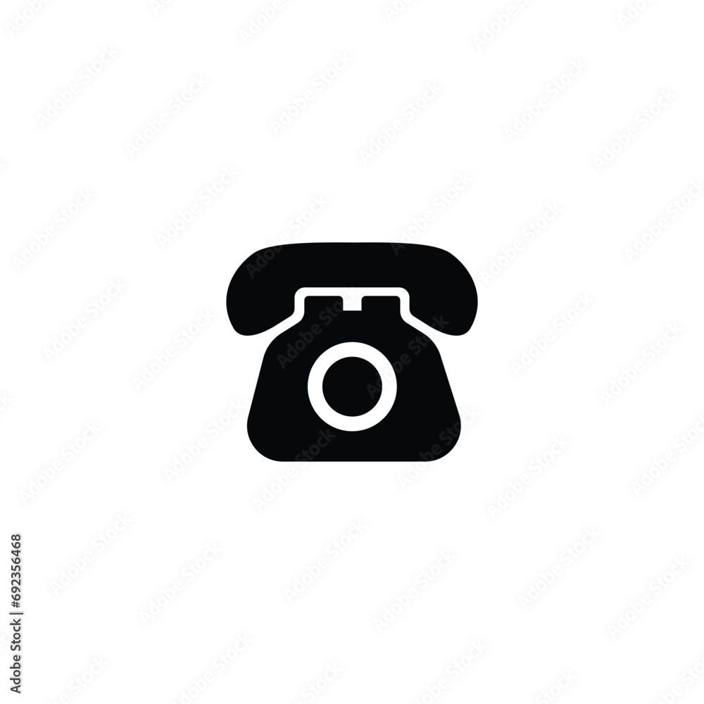 Poster telephone icon. phone sign vector for web site computer and mobile app