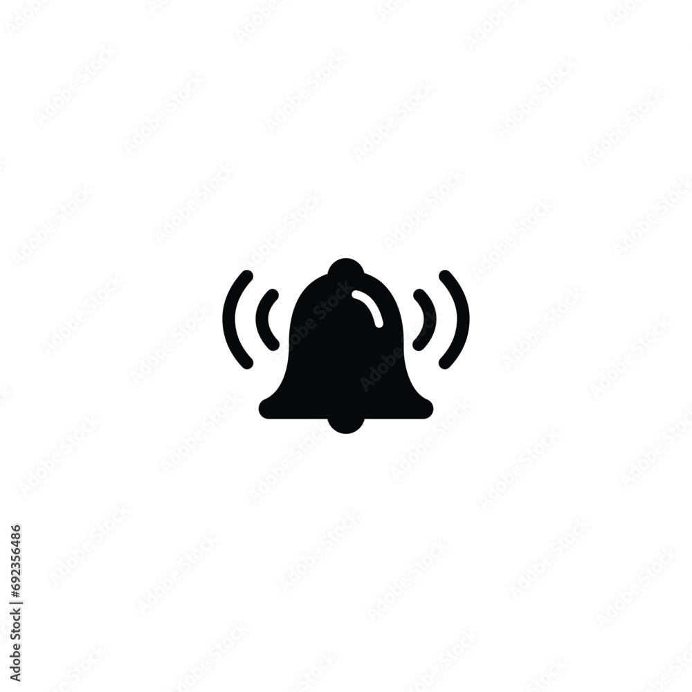 Poster bell icon. notification icon vector for web site computer and mobile app
