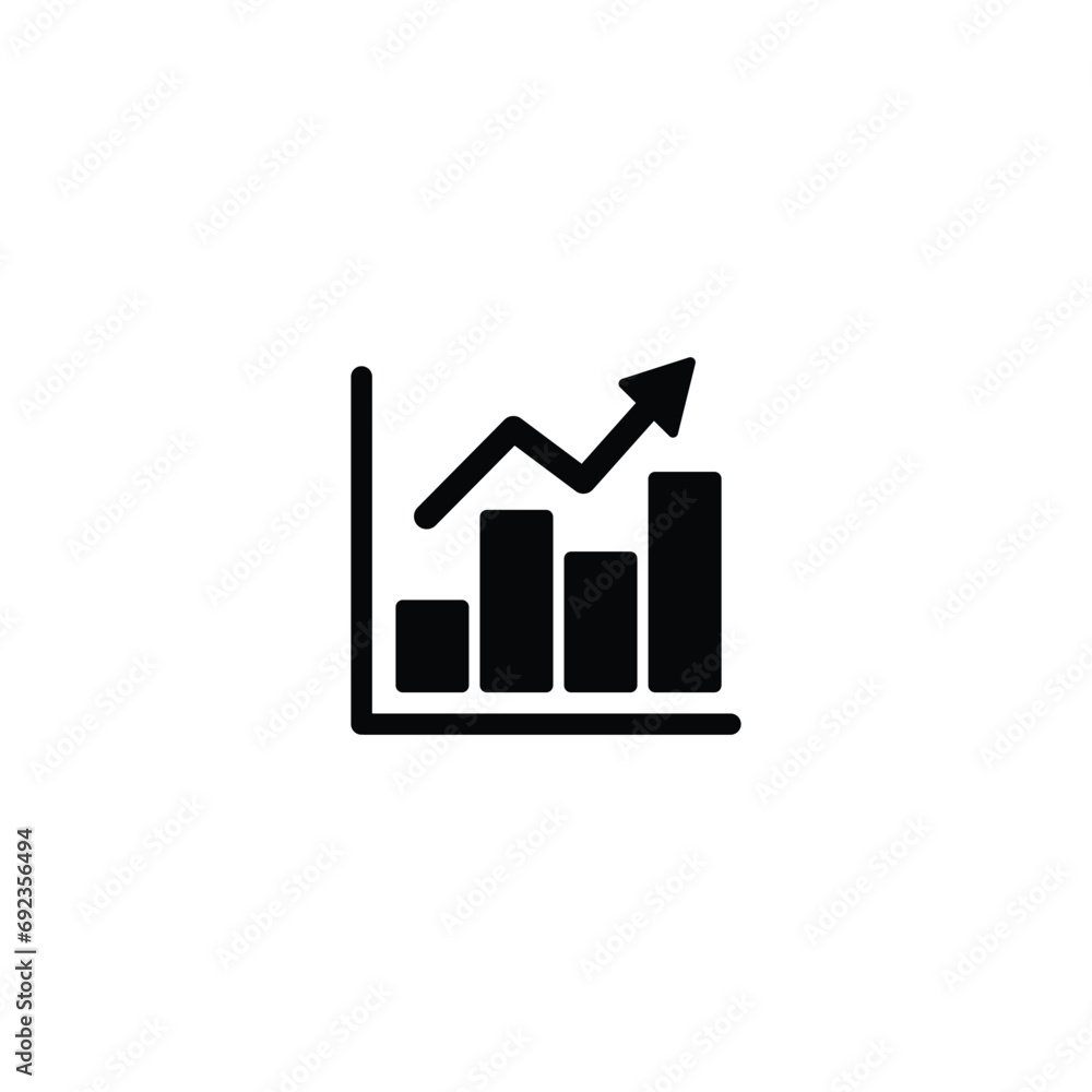 Poster graph icon vector for web site computer and mobile app