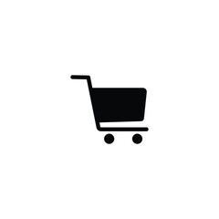 Shopping cart icon vector for web site Computer and mobile app