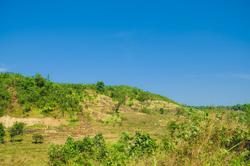 portrait of a village during the day and dry season 