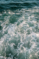 Tranquil turquoise ocean waves: ideal for backgrounds, nature themes.