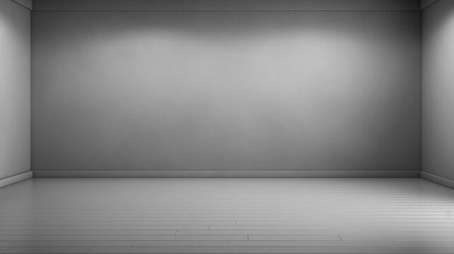 Gray empty room studio gradient used for product background