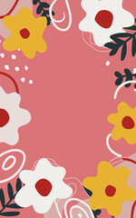 Floral background. Good for fashion fabrics, postcards, email header, wallpaper, banner, events, covers, advertising, and more. Valentine's day, women's day, mother's day background.