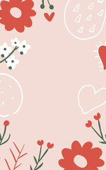 Abstract background poster. Good for fashion fabrics, postcards, email header, wallpaper, banner, events, covers, advertising, and more. Valentine's day, women's day, mother's day background.