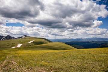 Cloudy landscape in the Eagles Nest Wilderness, Colorado