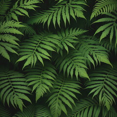 Fern leaf, green leaf background, text can be written, natural lush green leaves of leaf texture background.
