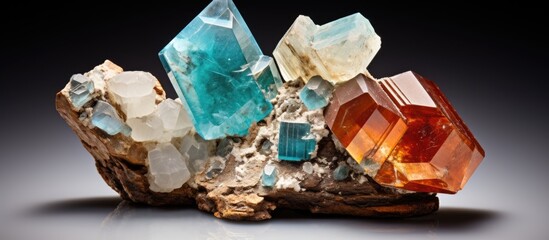 Rare earth elements found in a crystal mineral sample of chalcedony and hemimorphite.
