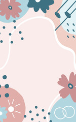 Abstract background poster. Good for fashion fabrics, postcards, email header, wallpaper, banner, events, covers, advertising, and more. Valentine's day, women's day, mother's day background.