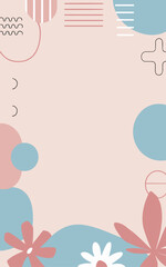 Abstract background poster. Good for fashion fabrics, postcards, email header, wallpaper, banner, events, covers, advertising, and more. Valentine's day, women's day, mother's day background.