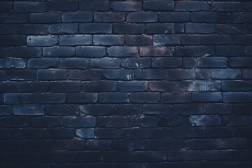 Dark brick wall backrground with bluish shading
