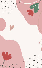 Floral background, Abstract. Good for fashion fabrics, postcards, email header, wallpaper, banner, events, covers, advertising, and more. Valentine's day, women's day, mother's day background.