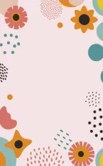 Rolgordijnen Floral background, Abstract. Good for fashion fabrics, postcards, email header, wallpaper, banner, events, covers, advertising, and more. Valentine's day, women's day, mother's day background. © TasaDigital