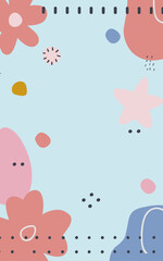 Abstract background poster. Good for fashion fabrics, postcards, email header, wallpaper, banner, events, covers, advertising, and more. Valentine's day, women's day, mother's day background. 