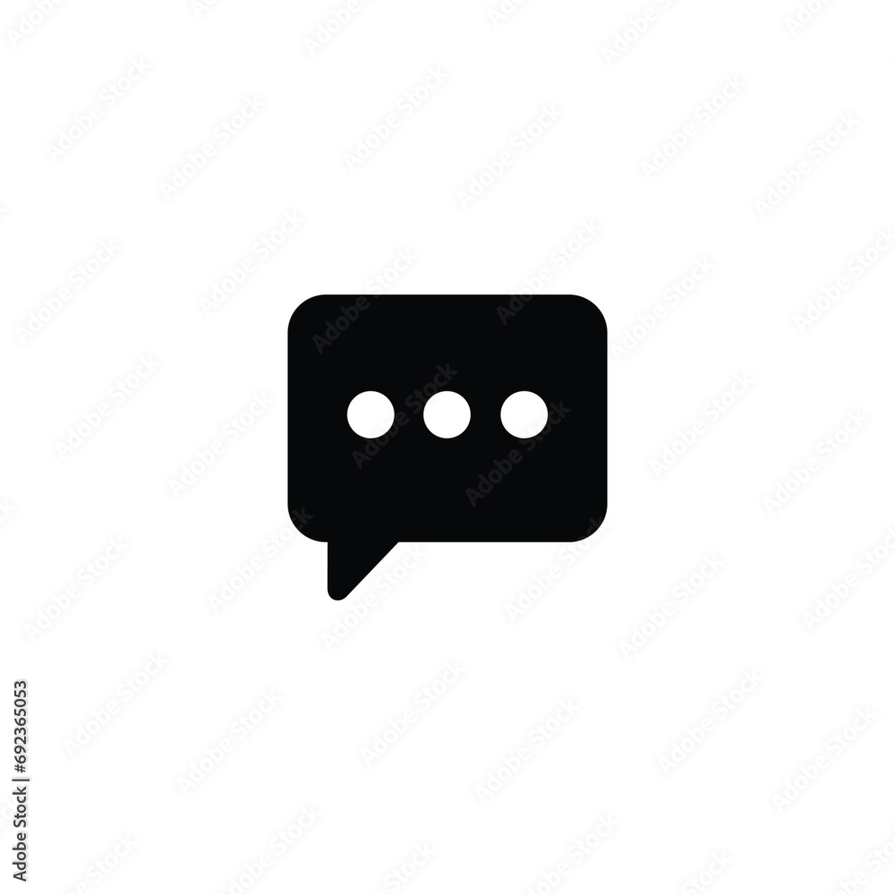 Poster chat icon, chat sign vector for web site computer and mobile app