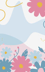 Abstract background poster. Good for fashion fabrics, postcards, email header, wallpaper, banner, events, covers, advertising, and more. Valentine's day, women's day, mother's day background. 