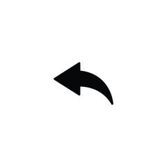 Undo icon, arrow back sign vector for web site Computer and mobile app