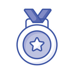 A trendy vector design of medal in modern style, an editable icon of star medal