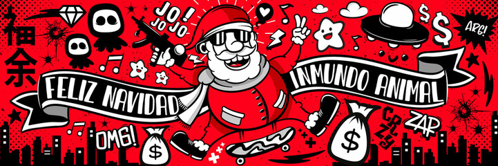 MERRY CHRISTMAS WALLPAPER RED BAD