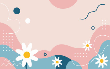 Floral background. Good for fashion fabrics, postcards, email header, wallpaper, banner, events, covers, advertising, and more. Valentine's day, women's day, mother's day background.